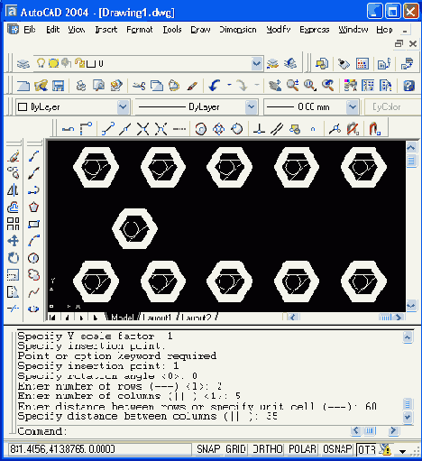 Работа с AutoCAD 2004