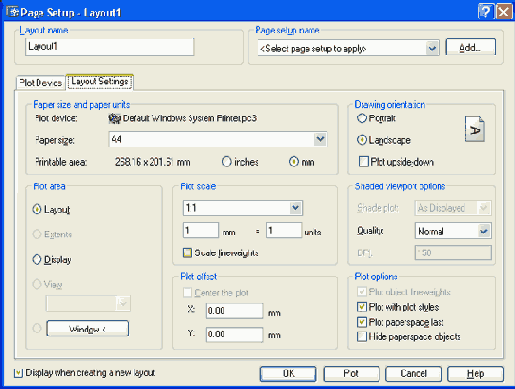 Работа с AutoCAD 2004