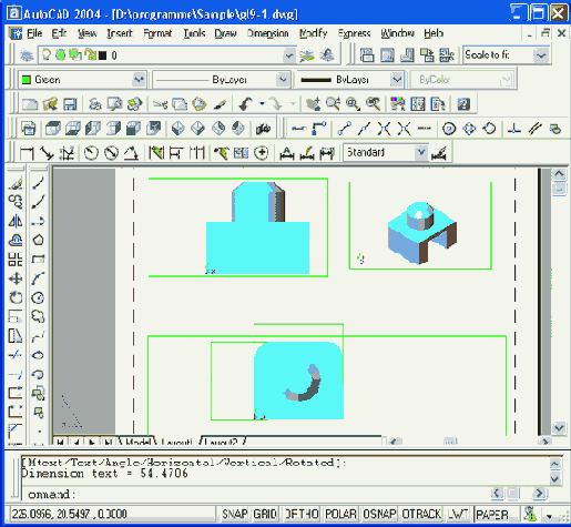 Работа с AutoCAD 2004