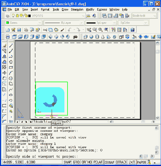 Работа с AutoCAD 2004
