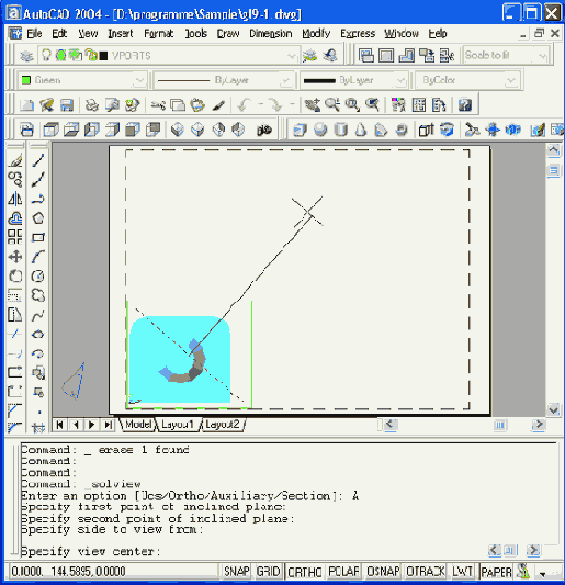 Работа с AutoCAD 2004