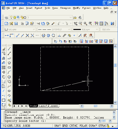 Работа с AutoCAD 2004